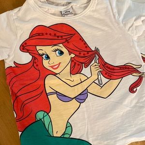 Disney Princess Ariel little mermaid t shirt HIGH Quality new